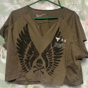 Under Armour Olive Green Graphic Women's Tee